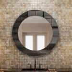 Modern Wall Mirror Decor, Decorative Glass Mirror for Living Room Entryway, Minimalist Wall Mirror, Contemporary Home Interior