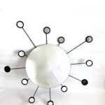 Vintage Wall Mirror by Ikea /Old Sunburst Wall Mirror / Retro Starburst Mirror/ Mcm Mirror / Ikea / Figgjo Wall Decor/ Entryway Mirror/ 90s