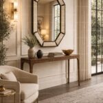 Luxury Octagon Bone Inlay Mirror Handmade Geometric Wall Decor Designer Statement Furniture Piece