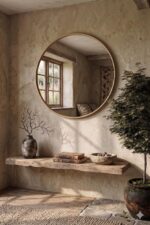 Round Wall Vanity Mirror: Modern Minimalist Circle Decor - Image 6