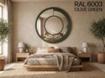 Sculptural Round Wall Mirror, Luxury Statement Mirror, Modern Artistic Accent Decor - Image 5