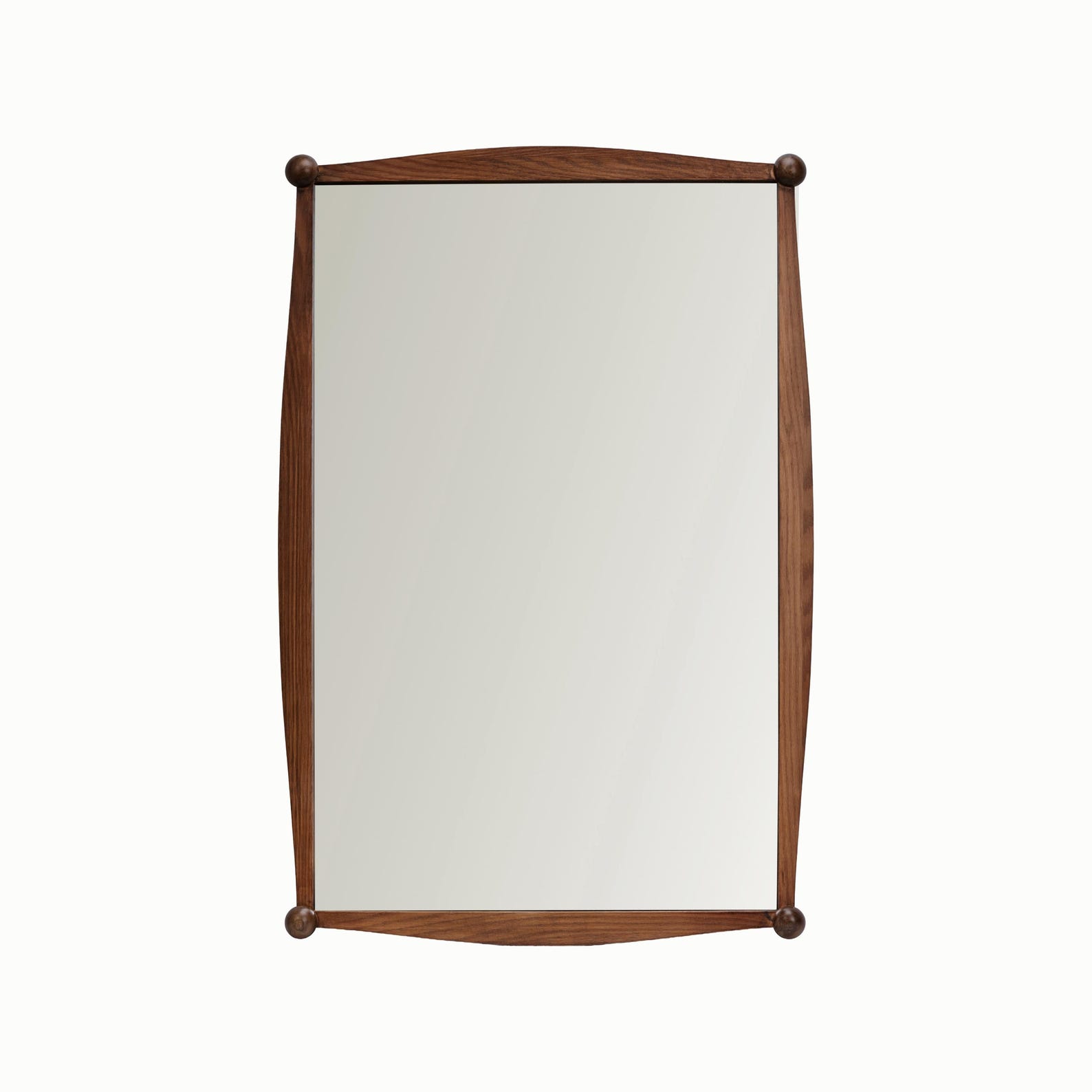 il_1588xN.8070531629_3z2n.jpg Alice Rectangle Wall Mirror: Handcrafted Solid Oak, Walnut Finish (24x36) - Image 1