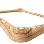 Birch Wood Wall Mirror: Contemporary Carved Design - Image 6