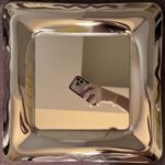 Irregular Metal Wall Mirror – Polished Stainless Steel Mirror for Modern Home Decor - Image 6