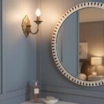 Round Bone Inlay Mirror | Handcrafted Wall Mirror | Bohemian Home Decor - Image 5