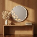 Round Bone Inlay Mirror | Handcrafted Wall Mirror | Bohemian Home Decor - Image 6