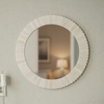 Handmade Bone Inlay Round Wall Mirror, Luxury Home Decor - Image 7