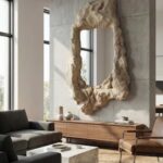 Stone Effect Wall Mirror - Image 6