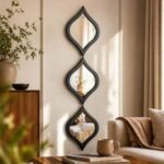 3-Piece Modern Tear Drop Mirror Wall Decor, Boho Moon Style, Minimalist Art - Image 7