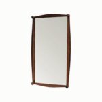 Alice Rectangle Wall Mirror: Handcrafted Solid Oak, Walnut Finish (24x36) - Image 5