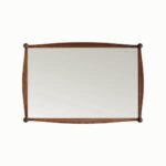 Alice Rectangle Wall Mirror: Handcrafted Solid Oak, Walnut Finish (24x36) - Image 6